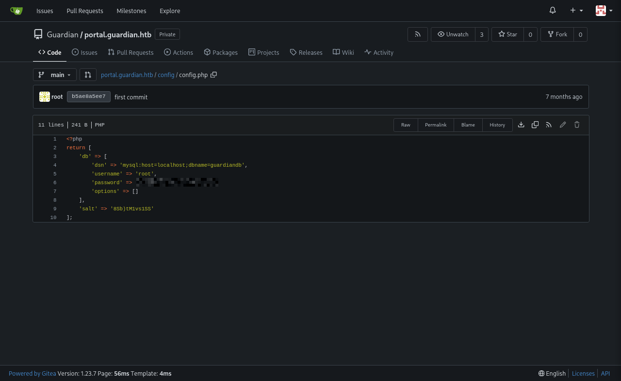MySQL Database Username and Password