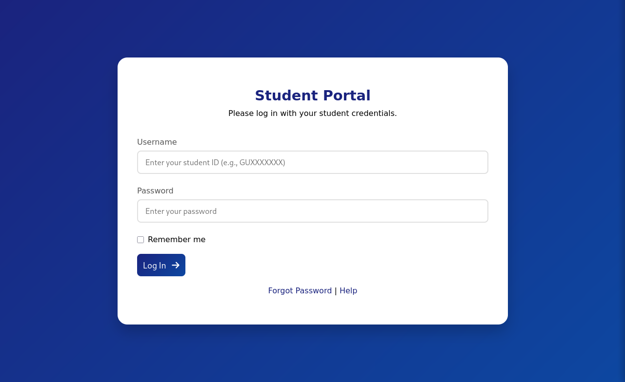 Student Portal Login