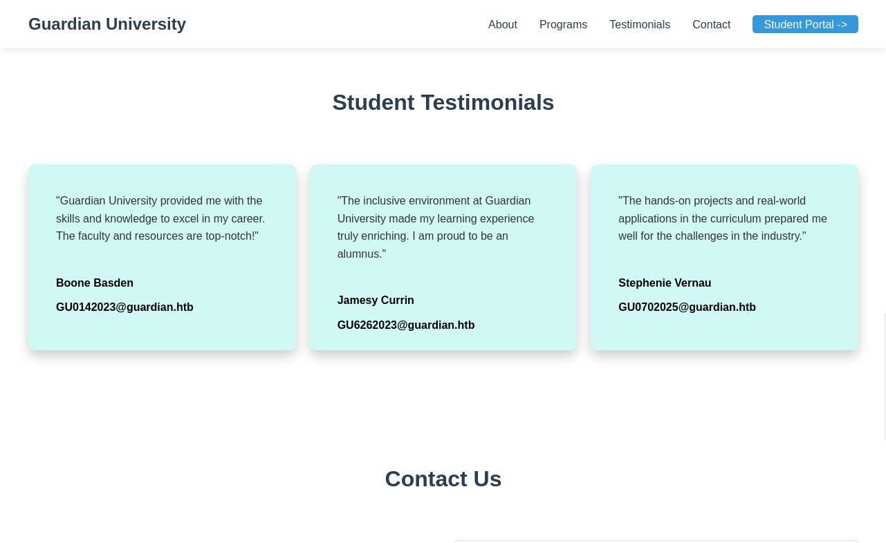 Student Testimonials